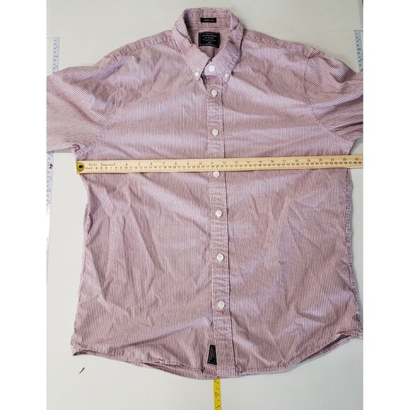 Abercrombie & Fitch Mens Super Slim Fit Button Up Shirt Size XXL Striped Office - Picture 3 of 6